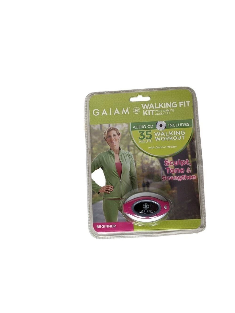 Gaiam Walking Fit Kit Pedometer with Audio CD